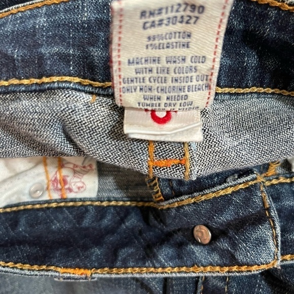 True, religion section joy studded, jeans, wide, leg, size 32 - Picture 7 of 8